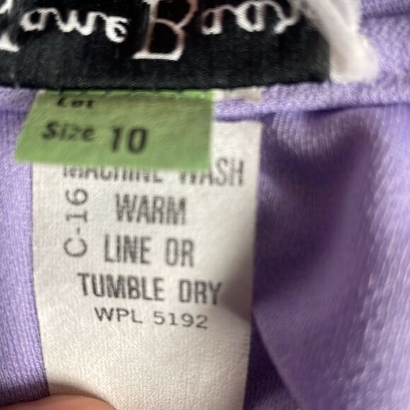 Jane Baar Lavender Lace Trim Belted Keyhole Puff Sleeve Midi Dress,Size 10, 70’s - Picture 10 of 10